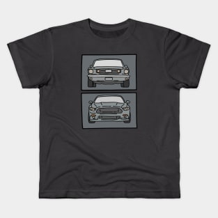 old and new muscle car Kids T-Shirt